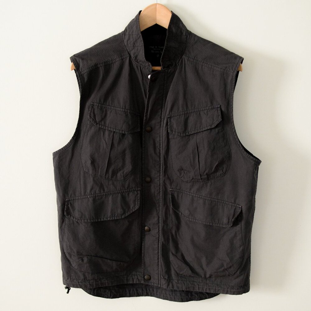 Rag & Bone Trent Oversized Cotton Ripstop Vest